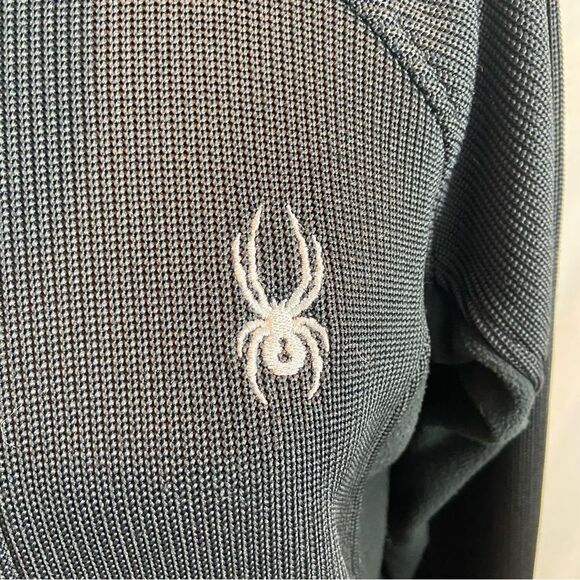 Ladies Spyder Knit and Fleece Black Full Zipper Jacket Size Large - Picture 9 of 10